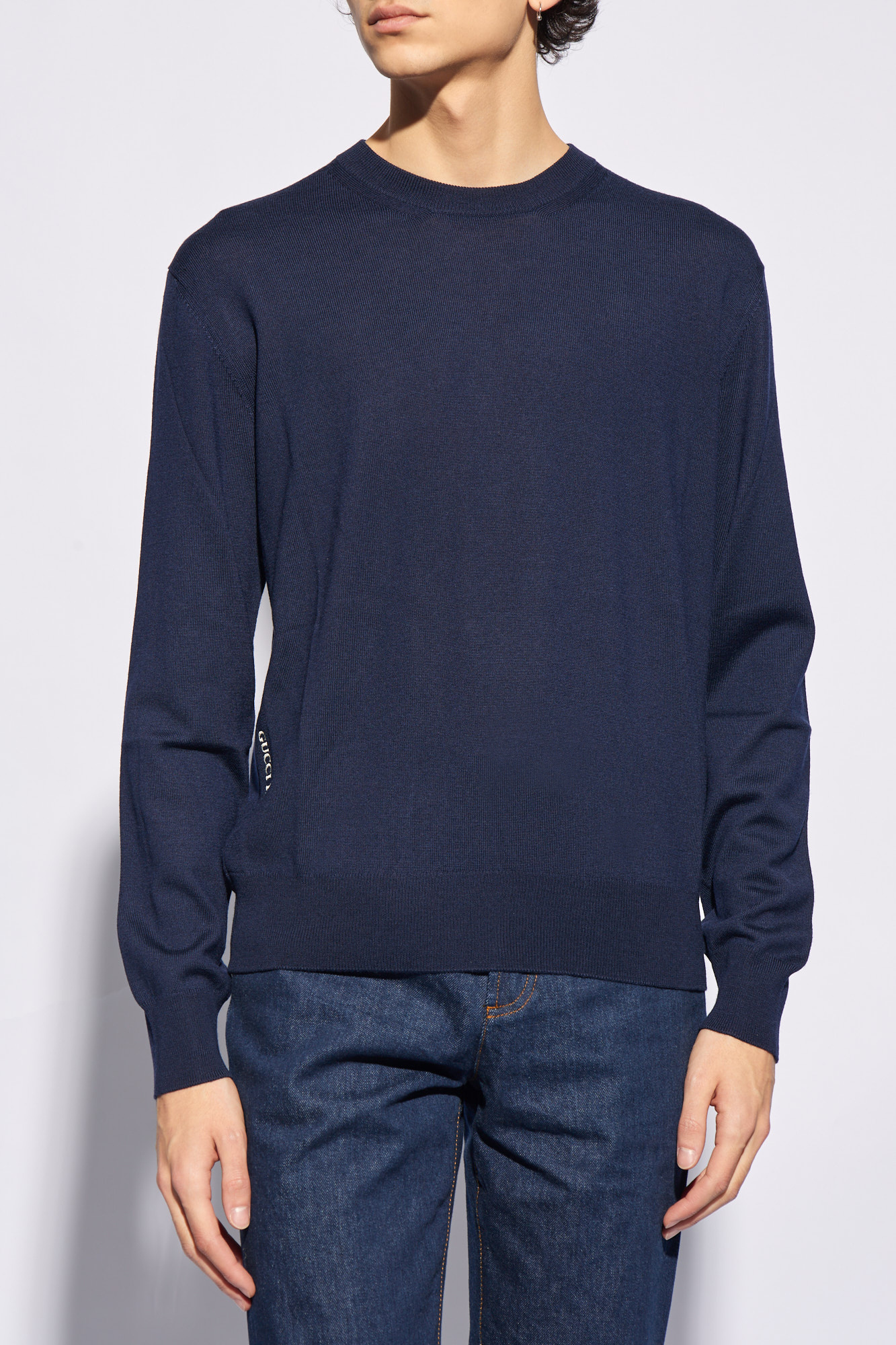 Navy blue shop gucci sweater